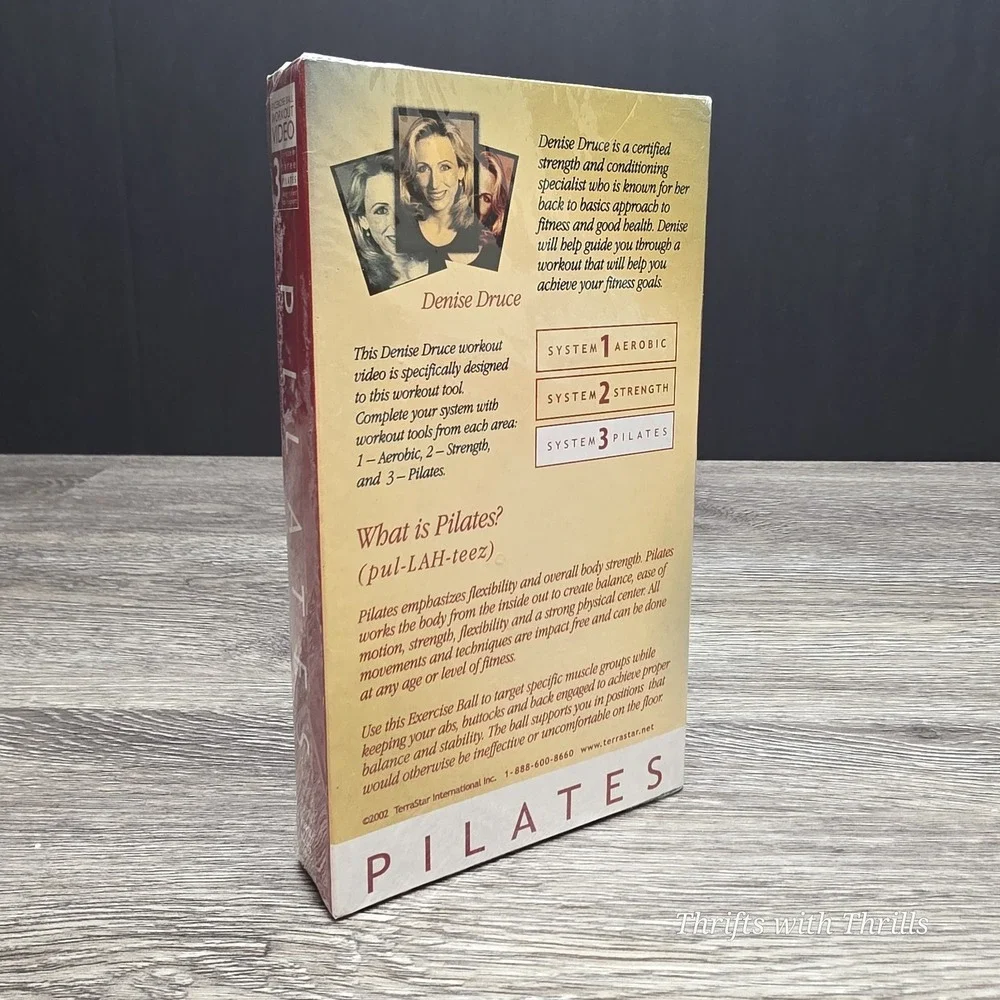 Exercise Ball Workout Video - VHS - System Three Pilates Beginner To Expert